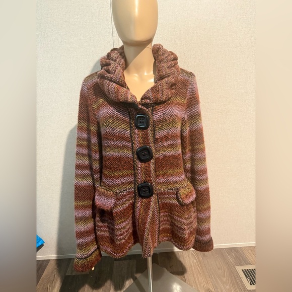 Arnette Multicolor Striped Cardigan - Picture 1 of 6
